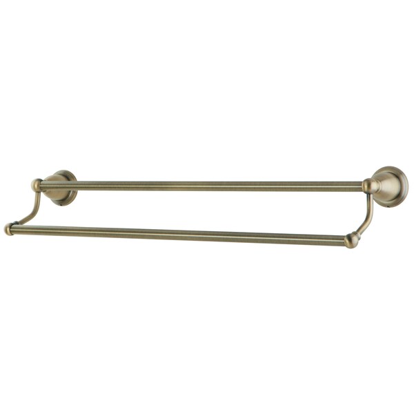 18" Dual Towel Bar, Antique Brass
